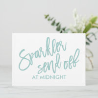 Sinal de Despedida 5X7 Sparkler - Pincel - Turques