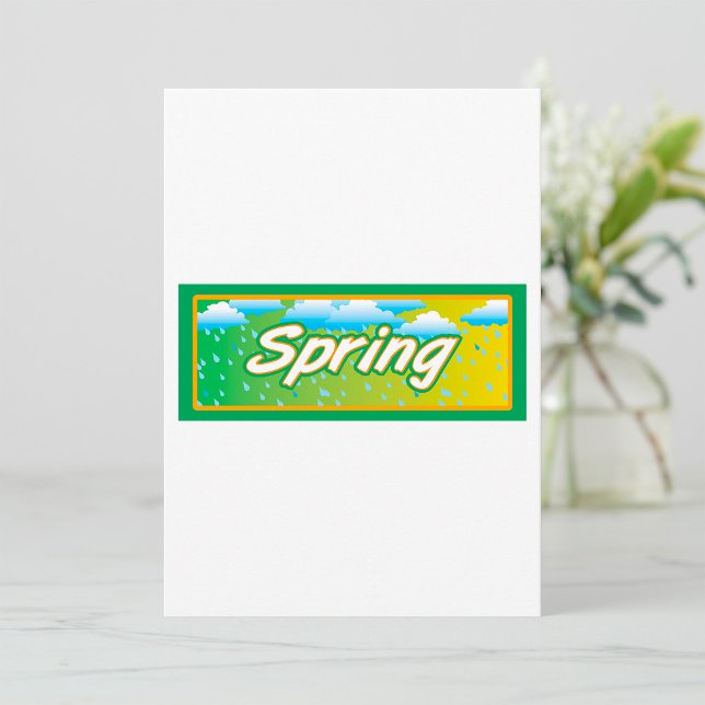Convite Sinal de Faixa de Primavera (Criador carregado)