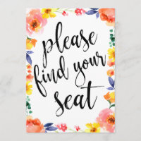 Sinal de Floral Boho Acessível Encontre Seu Assent