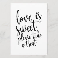 Sinal de Lembranças de Casamento Doces e Acessívei