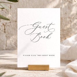 Convite Sinal de Livro de Visitas Elegante