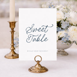 Convite Sinal de Mesa de Doces para Casamento