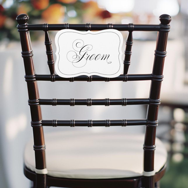 Convite Sinal de Noivo de Casamento Elegante com Corte a L (Criador carregado)