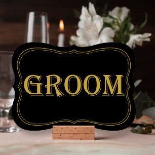 Convite Sinal de noivo Gatsby Gatsby Black & Dourado de 19