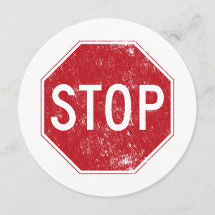 Convite Sinal de Parada Distante