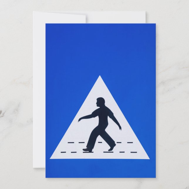 Convite Sinal de passagem de pedestre Omani - Muscat, Omã (Frente)