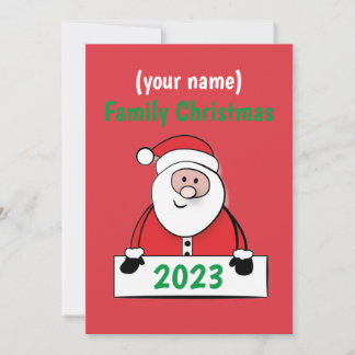 Convite Sinal de Pedestal - Natal Personalizado da Família