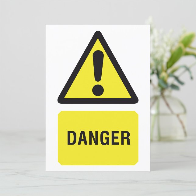 Convite Sinal de perigo amarelo (Criador carregado)