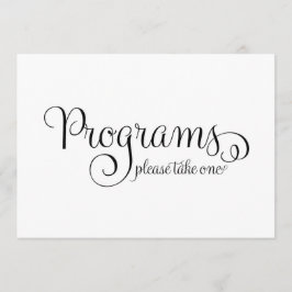 Convite Sinal de Programa de Casamento,