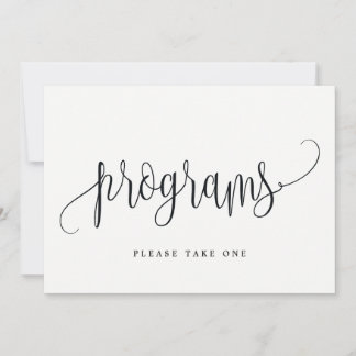 Convite Sinal de Programas - Linda Caligrafia