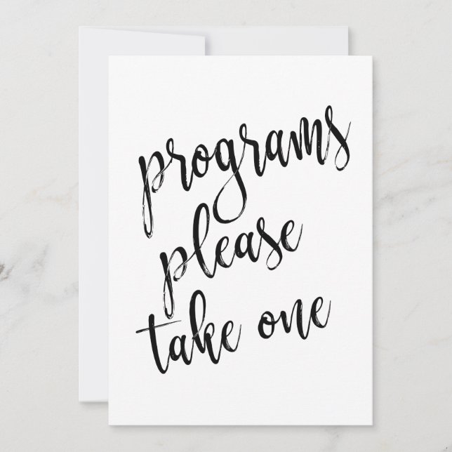 Convite Sinal de Programas Por Favor Leve Um Acessível (Frente)