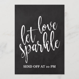 Convite Sinal de Quadro de Barato de Envio do Sparkler