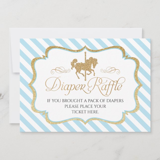 Convite Sinal de Raffle fralda (Frente)