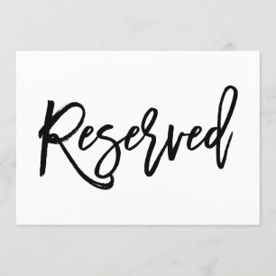 Convite Sinal de Reserva de Casamento com Letra Manual Chi