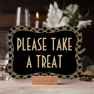 Convite Sinal de Tratado de Casamento Gatsby, de Dourado e