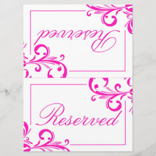 Convite Sinal Reservado 311 Swanky Swirls 2