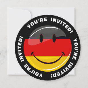 Convite Sinalizador alemão sorridente