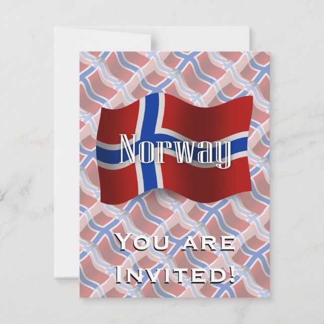 Convite Sinalizador de ondas da Noruega (Frente)