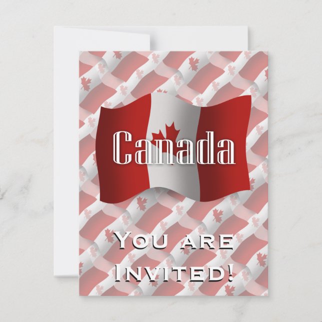 Convite Sinalizador de ondas do Canadá (Frente)