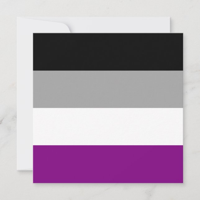 Convite Sinalizador de Orgulho Asexual (Frente)