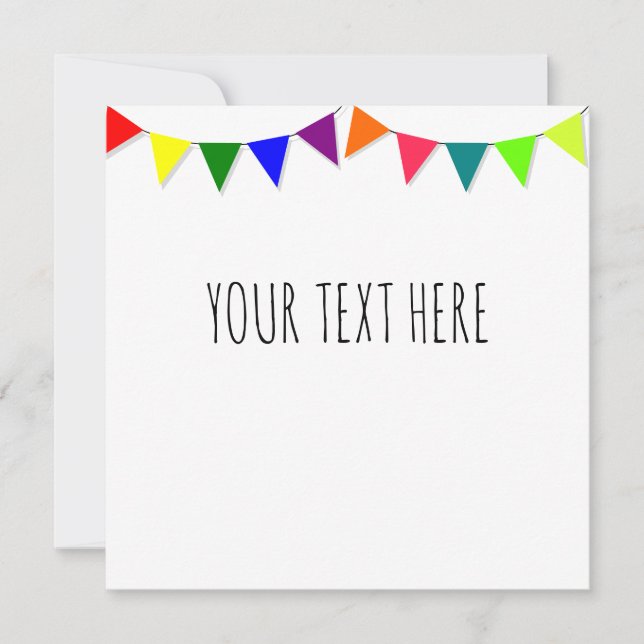 Convite Sinalizadores decorativos (Frente)