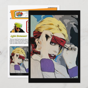 Convite ‘Síndrome de Estocolmo’ Pintura de Impressão em Pe