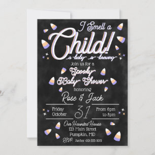 Convite Sinto cheiro de criança