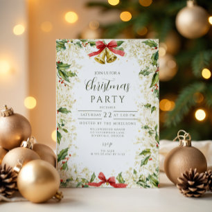 Convite Sinuosas Campainhas de Natal