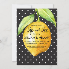 Convite Sip and See: A Citrus Coed Chá de fraldas