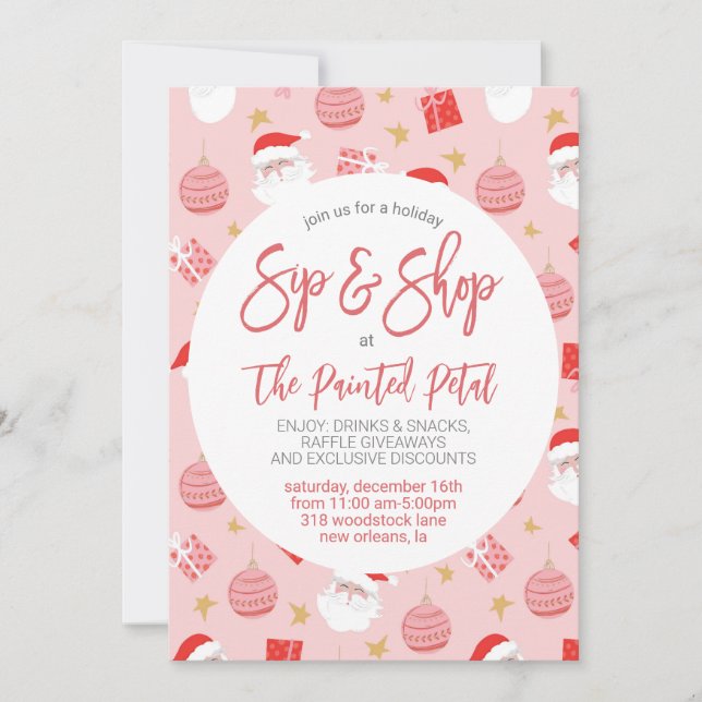 Convite Sip de Férias e Compro (Frente)