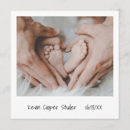 Convite Sip exclusivo de sexo neutro de foto instantânea e