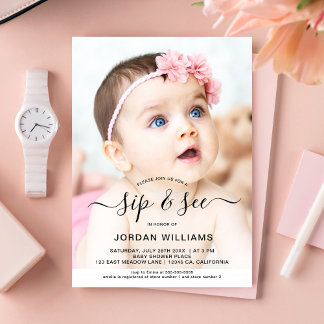 Convite Sip personalizado de fotos e Chá de fraldas