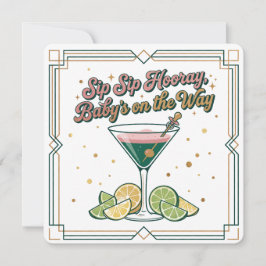 Convite Sip Sip Hooray Cocktail Lounge | Chá de Bebê