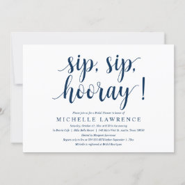 Convite Sip, Sip, Hooray, Invita de Celebração de Chás de