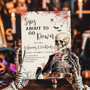 Convite Sips prestes a descer o coquetel do festival Inv