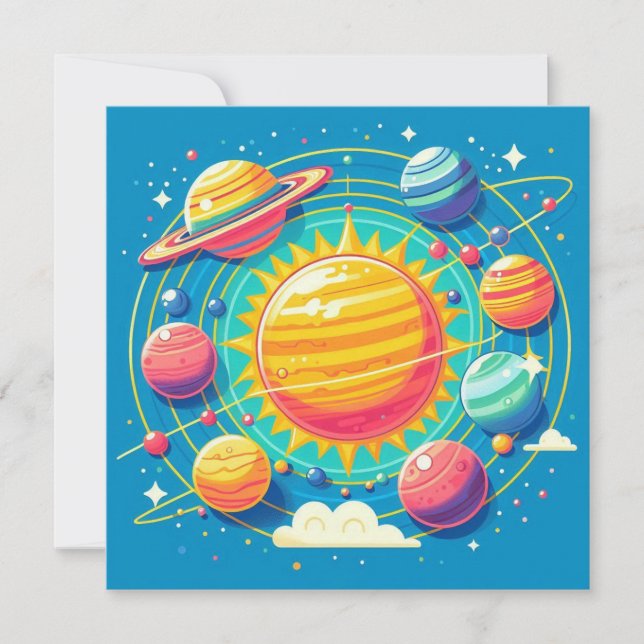 Convite Sistema Solar (Frente)