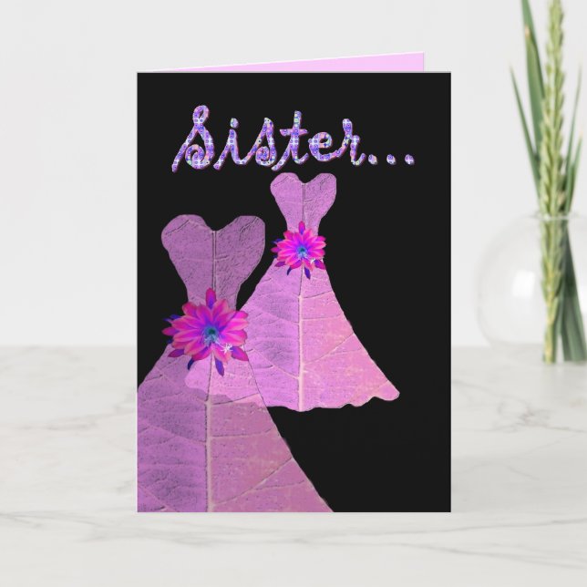 Convite SISTER_ Be My Bridesmaid - Personalizável (Frente)