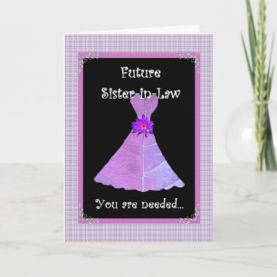 Convite Sister-in-Law - Bridesmaid Customizable Card