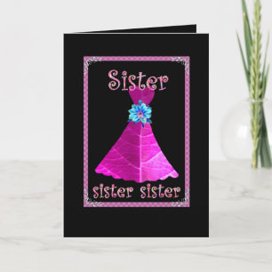 Convite SISTER - Madrinha de casamento com palhaço magenta