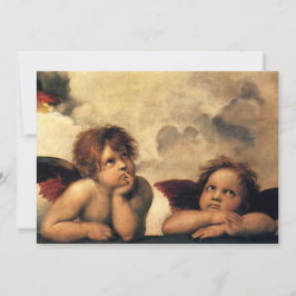 Convite Sistine Madonna Angels por Raphael Wedding