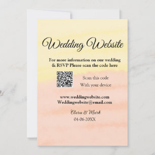 Convite Site de casamento adicionar código Q R digitalizaç