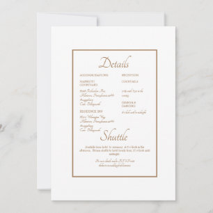 Convite Site Formal de Detalhes do Casamento em Texto Dour