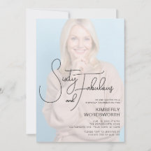 Sixty and Fabulous Photo 60th Birthday Party