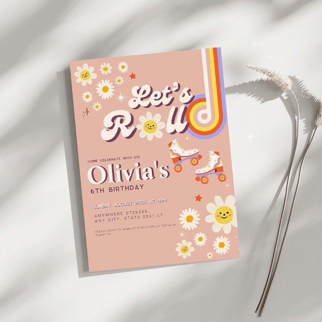 Convite Skate do cilindro de vamos do cilindro traseiro  d (Criador carregado)