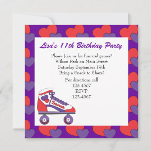 Convite Skate Swetheart