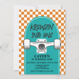 Convite Skateboard Birthday