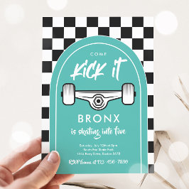 Convite Skateboard Vem Kick It Urban Sport Festa de aniver