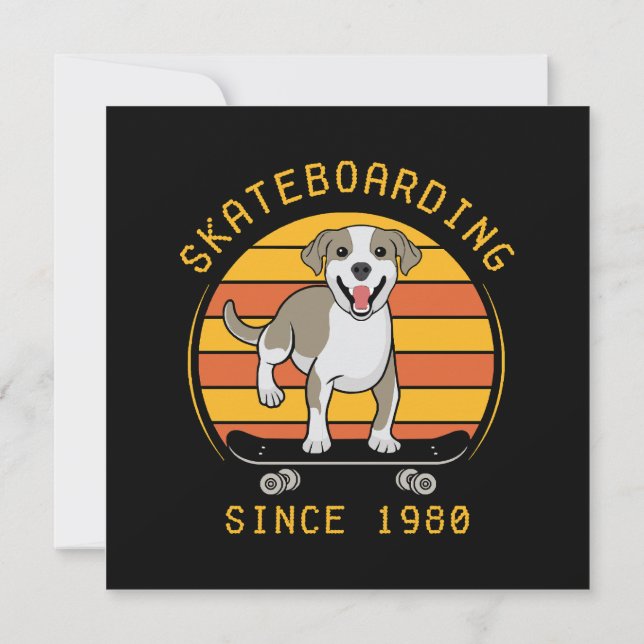 Convite Skateboarding Desde 1980 (Verso)