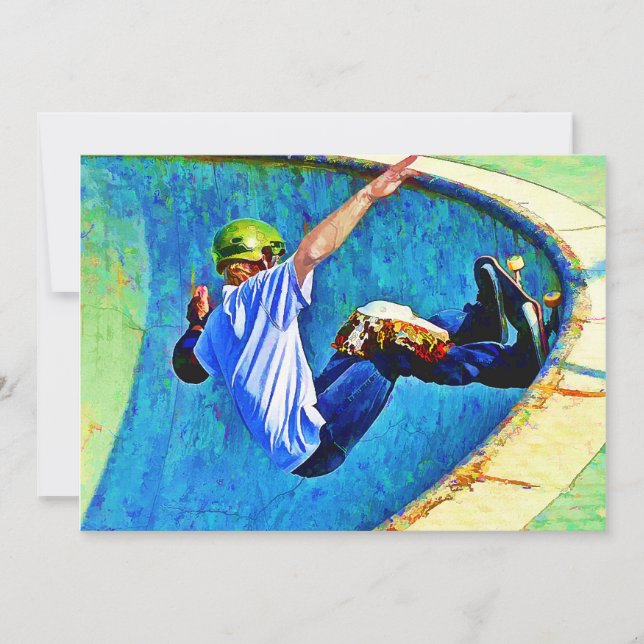 Convite Skateboarding na bacia (Frente)