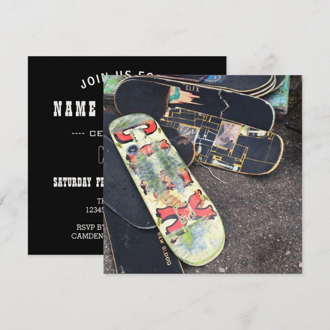Convite skateboards colfax (Frente/Verso)